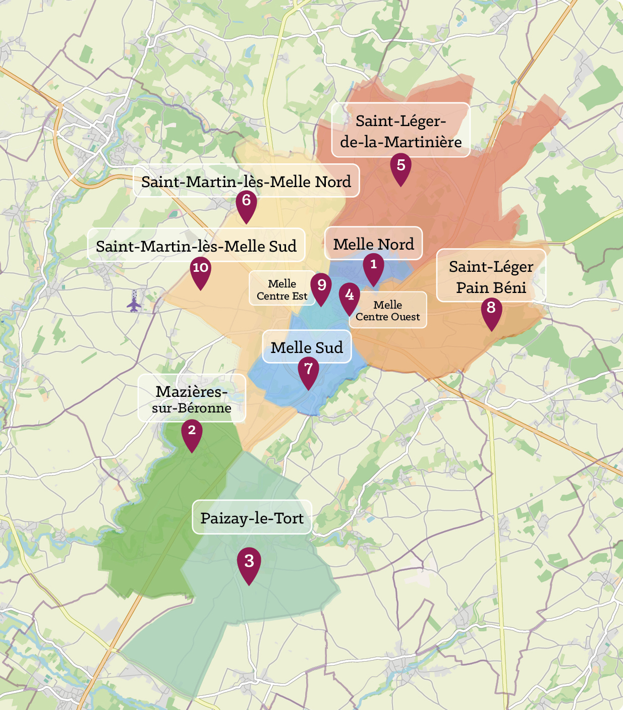 carte Rencontres elus habitants
