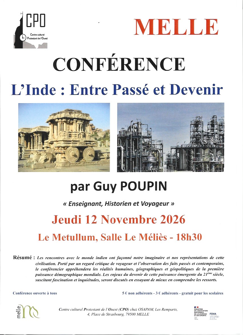 Conférence : l'inde entre passé et devenir - 2026